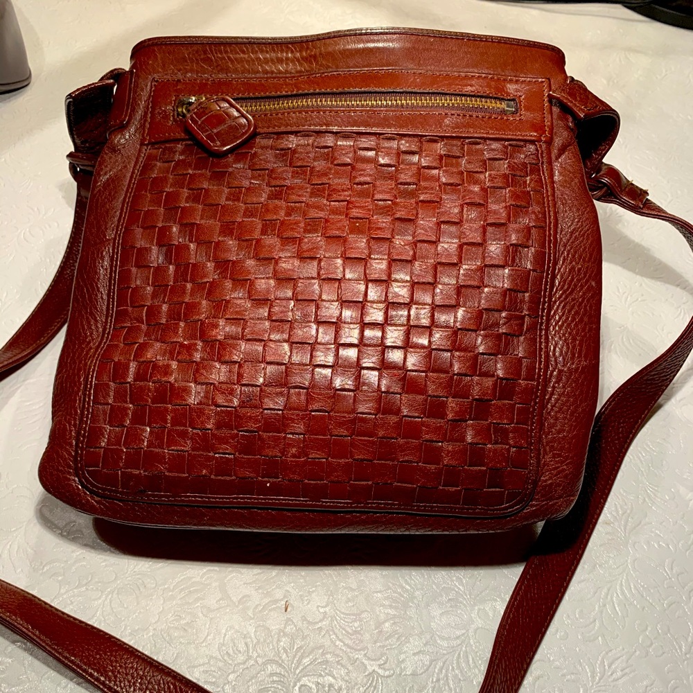 Monet Leather crossbody purse